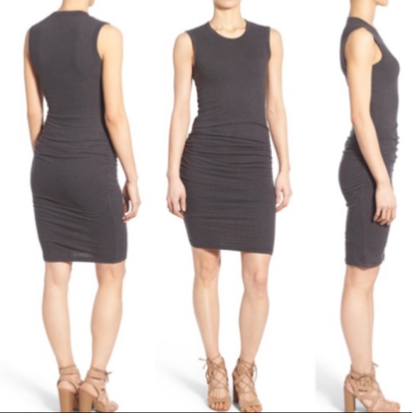 James Perse Skinny crew neck tank gray knit dress - Picture 10 of 11